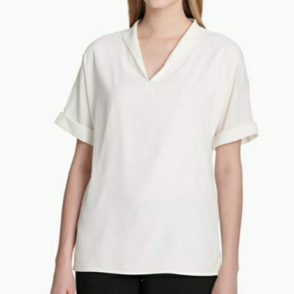 Calvin Klein Cuffed Short Sleeved Top